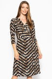 Print Midi, A-line Dress