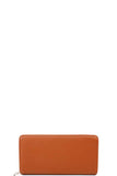 Fashion Solid Color Double Side Long Wallet With Hand Strap