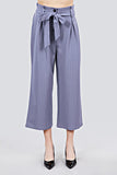 Button Down Paperbag Cullote Stripe Pants