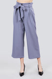 Button Down Paperbag Cullote Stripe Pants