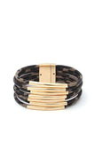 Animal Print Magnetic Bracelet