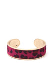 Animal Print Metal Cuff Bracelet