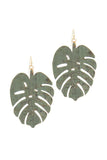 Tropical Leaf Drop Earring