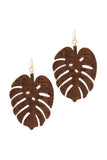 Tropical Leaf Drop Earring