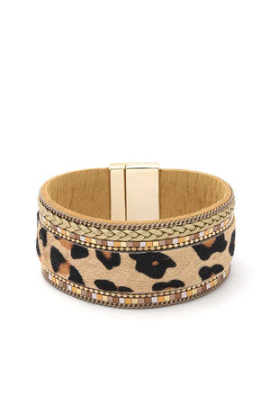 Animal Print Magnetic Bracelet