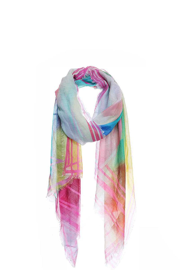 Soft Stylish Rainbow Color Scarf