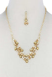 Teardrop Shape Rhinestone Necklace