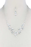 Teardrop Shape Rhinestone Necklace