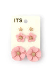 Flower Stud Earring Set