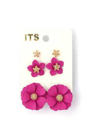 Flower Stud Earring Set