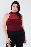 Plus Size Mock Turtleneck Bodysuit