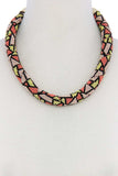 Abstract Pattern Seed Bead Necklace