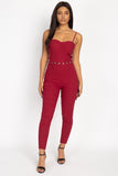 Waist Cutout Skinny Jumpsuit