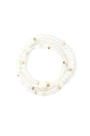 Fresh Water Pearl Beaded Stackable Bracelet Set