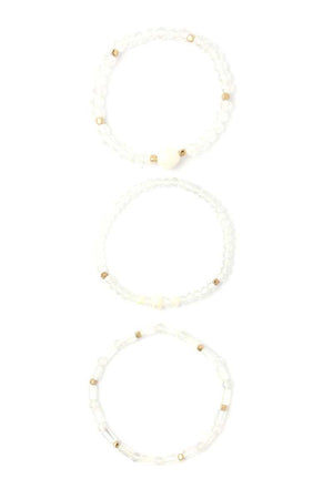 Fresh Water Pearl Beaded Stackable Bracelet Set