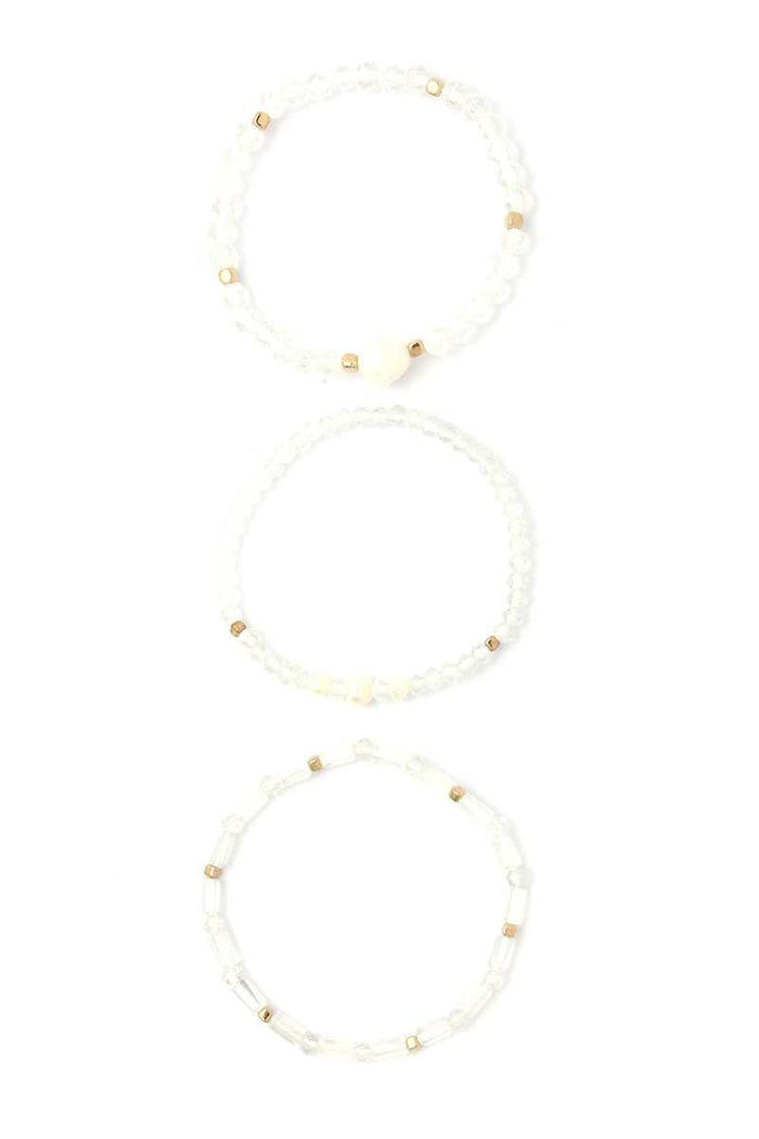 Fresh Water Pearl Beaded Stackable Bracelet Set