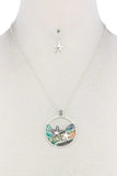 Starfish Round Pendant Necklace