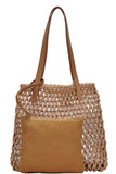 2in1 Modern Chic String Woven Tote Bag