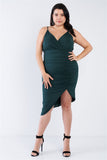 Plus Size A-symmetrical Scrunch Dress