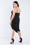 Plus Size A-symmetrical Scrunch Dress