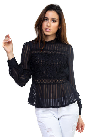 Shadow Stripe Embroidered Shirt