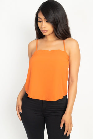 Scallop Opening Cami Top