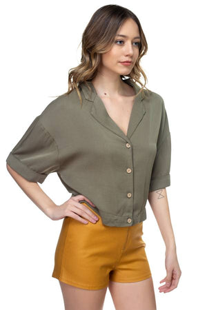 Boxy Button Down Shirt