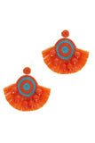 Fashion Fan Tassel Drop Earring