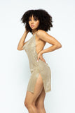 Halter Pure Metal Dress