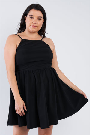 Plus Size Fit N Flare Mini Dress