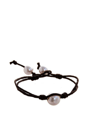 Fashion Pearl Accent Wire Bracelet