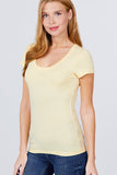 Short Sleeve Scoop Neck Tee