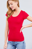 Short Sleeve Scoop Neck Tee