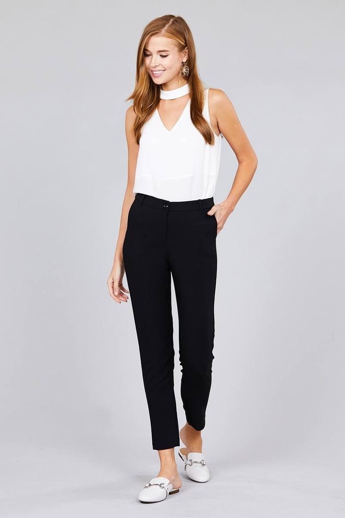 Seam Side Pocket Classic Long Pants