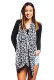 Fashion Silky Leopard Print Oblong Scarf