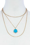 Triple Layer Stylish Pendant Necklace