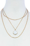 Triple Layer Stylish Pendant Necklace