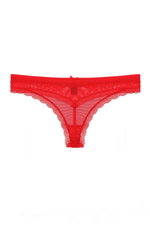 Lace & Mesh G-string Thong