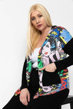 Comic Print, Lightweight Cardigan