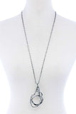 Chic Stylish Wire Art Pendant Long Necklace