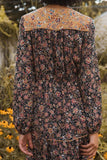 A Floral-print Woven Midi Dress