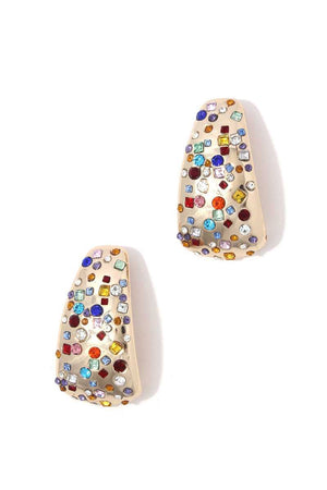 Rhinestone Metal Earring