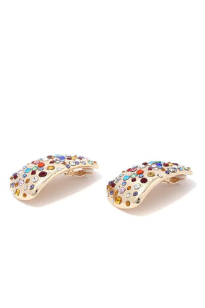 Rhinestone Metal Earring