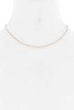 Basic Simple Metal Chain Single Necklace