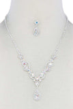 Rhinestone Teardrop Shape Necklace