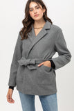 Fleece Belted Coat