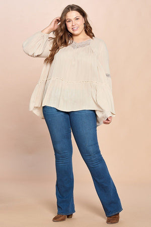 Solid Woven Loose-fit Tunic