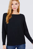 Dolman Boat Neck Sweater