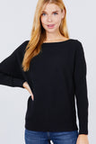 Dolman Boat Neck Sweater