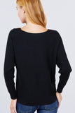 Dolman Boat Neck Sweater